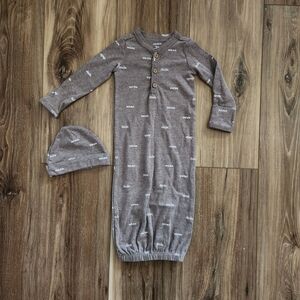 Carter's Gray Sleep Sack with Hat